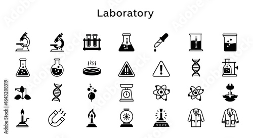 Vector Collection of Laboratory, Science, and Medical Research Icons