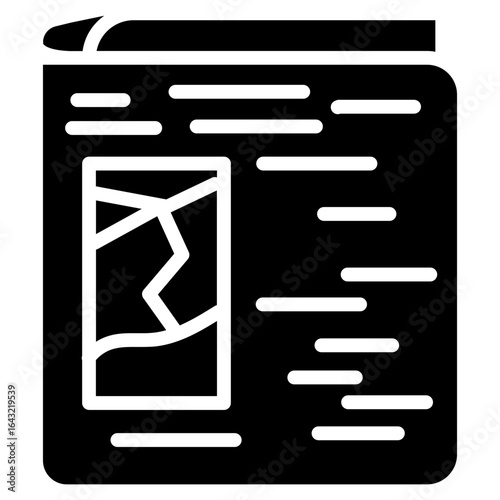 Newspaper icon vector image. Can be used for Morning and Breakfast.