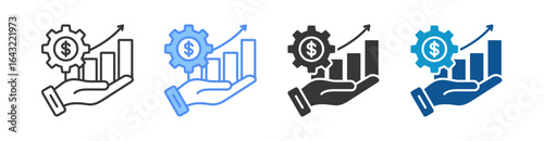 Management Icon Set Multiple Style Collection