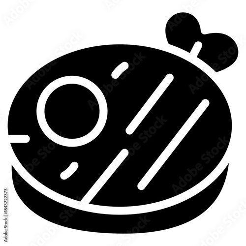 Meat icon vector image. Can be used for Morning and Breakfast.