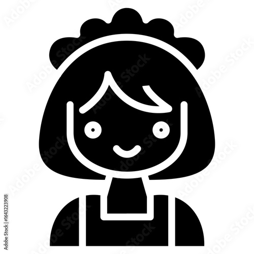 Maid icon vector image. Can be used for House Cleaning.
