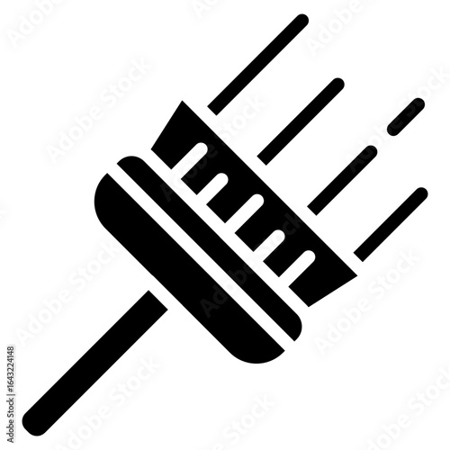 Dusting icon vector image. Can be used for House Cleaning.