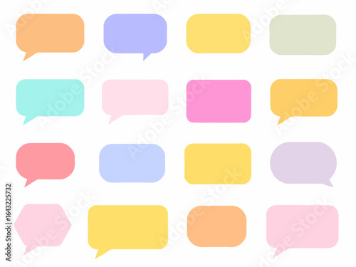 colorful speech bubbles