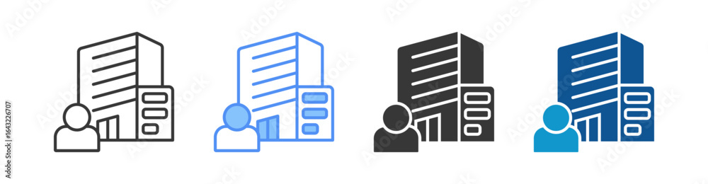 Manager Icon Set Multiple Style Collection Manager Icon Set Multiple Style Collection