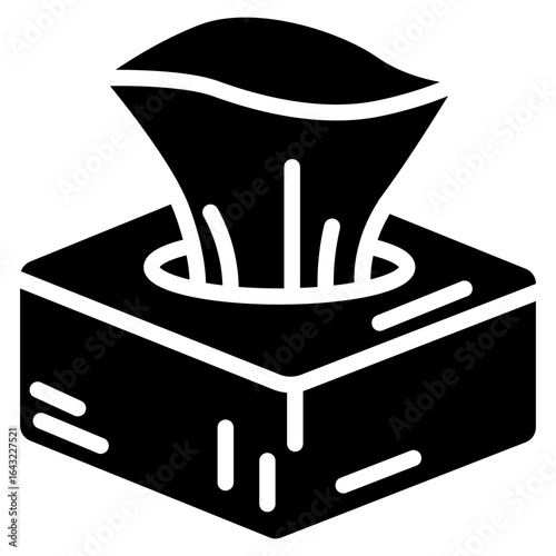 Tissue Box icon vector image. Can be used for House Cleaning.