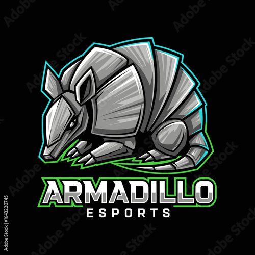 An armadillo illustration with text "armadillo esports" below.
