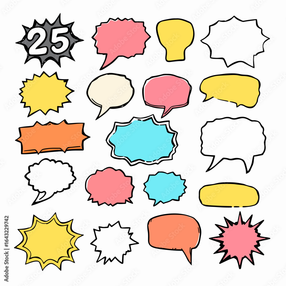 Fototapeta premium Comic speech bubbles