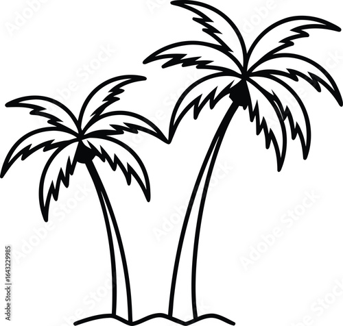 palm tree silhouettes