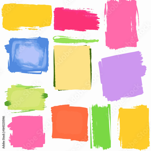 Blob shape organic in boho style, vector illustration set