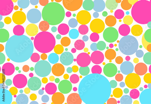 Seamless pattern with colorful balloons