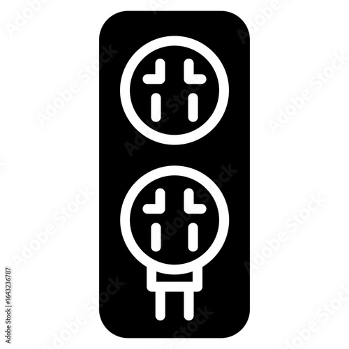 Power Strip icon vector image. Can be used for Electrician Tools.