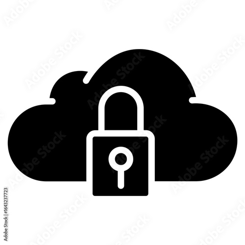 Cloud Inaccessible icon vector image. Can be used for Web Hosting.