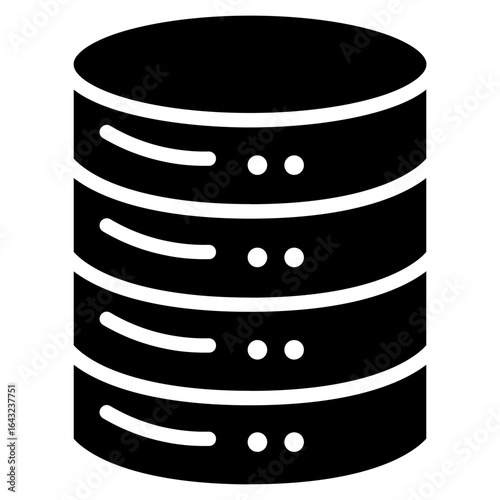 Database Chat icon vector image. Can be used for Web Hosting.