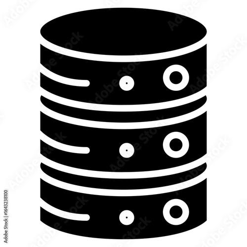 Database Network icon vector image. Can be used for Web Hosting.