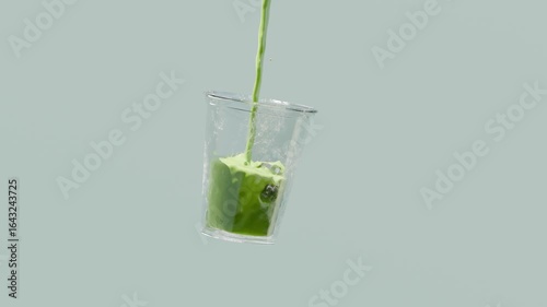 3D Matcha Tea Product Animation