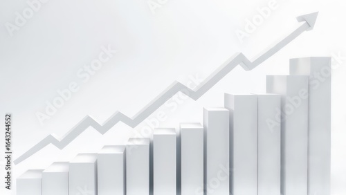 White chart showing upward trend Free Download White chart showing upward trend - GFXLoad
