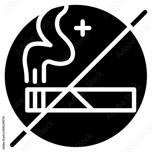 No Smoking icon vector image. Can be used for Spa.