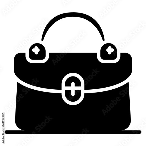 Handbag icon vector image. Can be used for Spa.