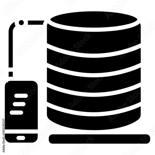 Database icon vector image. Can be used for Web Marketing.