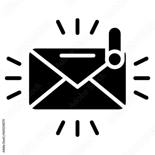 Message Alert icon vector image. Can be used for Web Marketing.