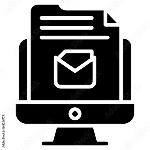 Computer File icon vector image. Can be used for Online Marketing.