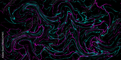 Car sticker wrap banner abstract sporty lines pink blue greenish grunge color combination brush storm thunder modern pattern racing motorsport.