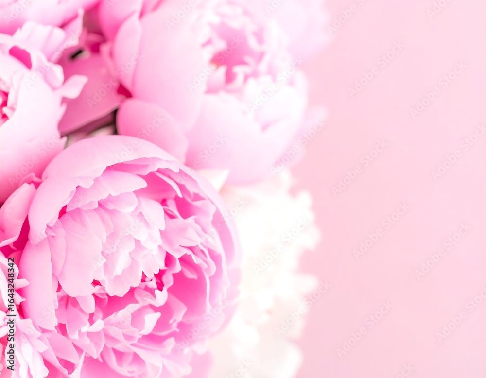 Close-up pink peonies Close-up pink peonies
