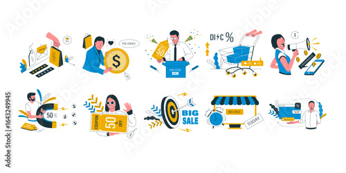 Sales & Promotion Illustration