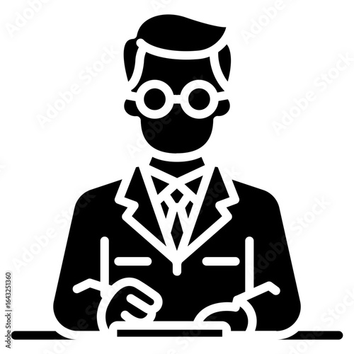 Scientist icon vector image. Can be used for Science Fiction.