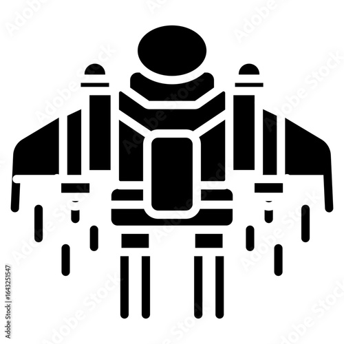Jetpack icon vector image. Can be used for Science Fiction.
