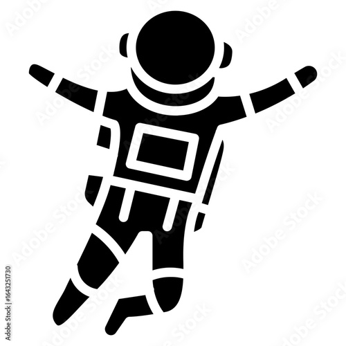 Astronaut Flying icon vector image. Can be used for Science Fiction.