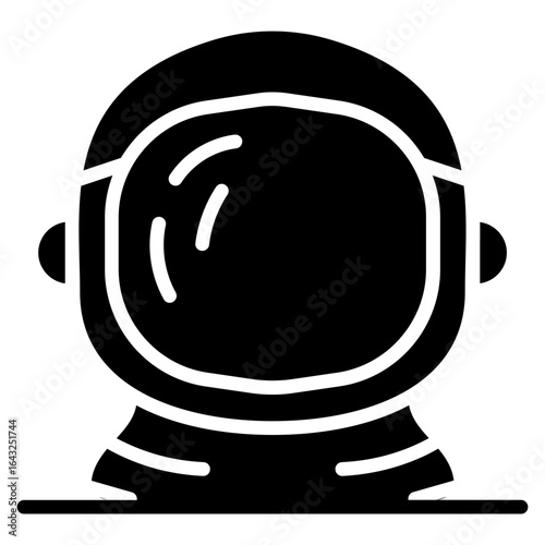 Astronaut Helmet icon vector image. Can be used for Science Fiction.