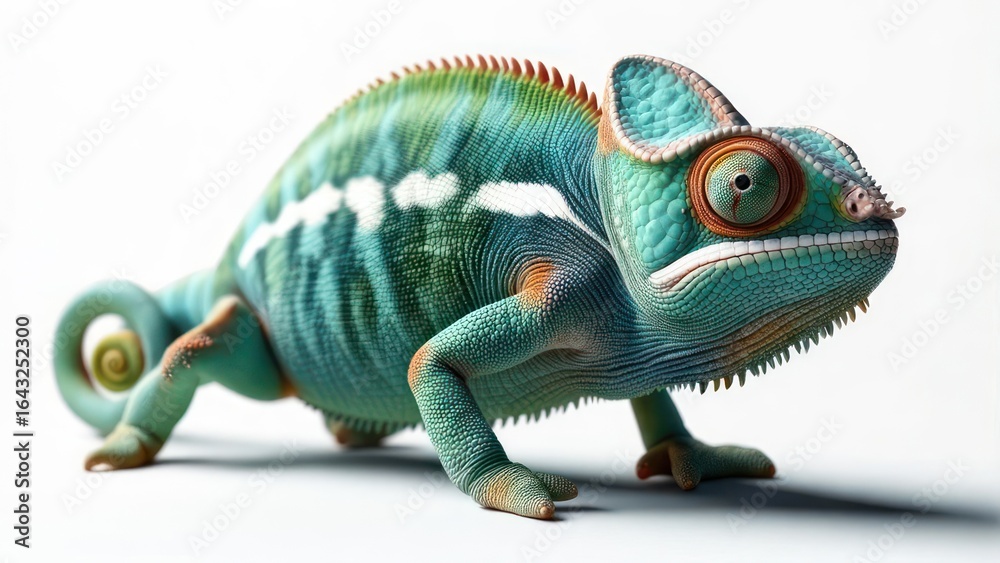 Obraz premium Vibrant chameleon portrait