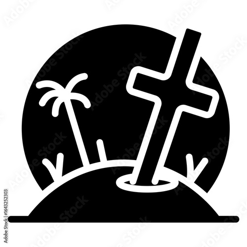Bury icon vector image. Can be used for Prison.