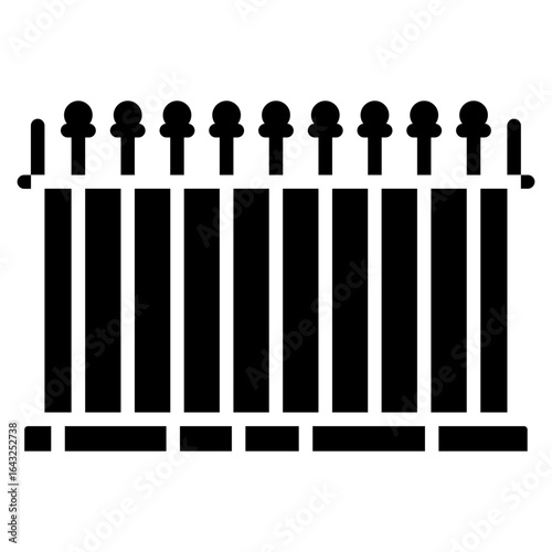 Jail Wall icon vector image. Can be used for Prison.