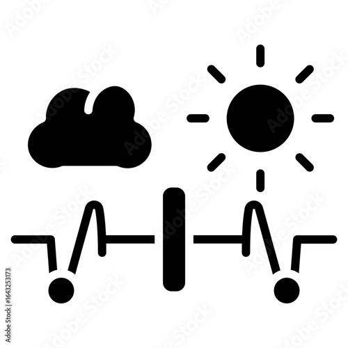 Heatwave icon vector image. Can be used for Natural Disaster.