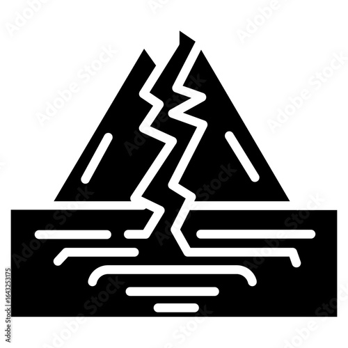 Earthquake icon vector image. Can be used for Natural Disaster.