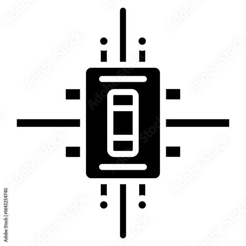 Circuit Breaker icon vector image. Can be used for Electric Circuits.