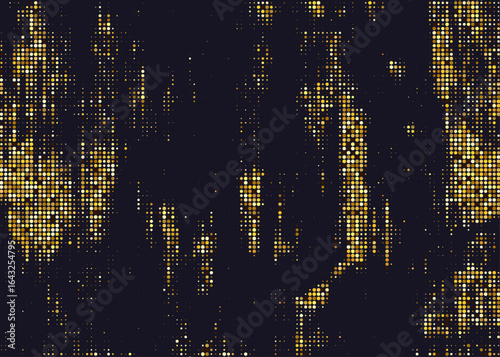 Glowing Golden Halftone Comic Art with Dramatic Contrast and High-Impact Visuals for Maximum Attention