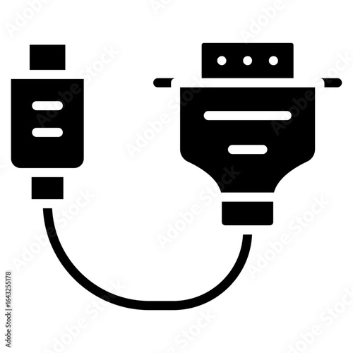 Vga Cable icon vector image. Can be used for Electric Circuits.