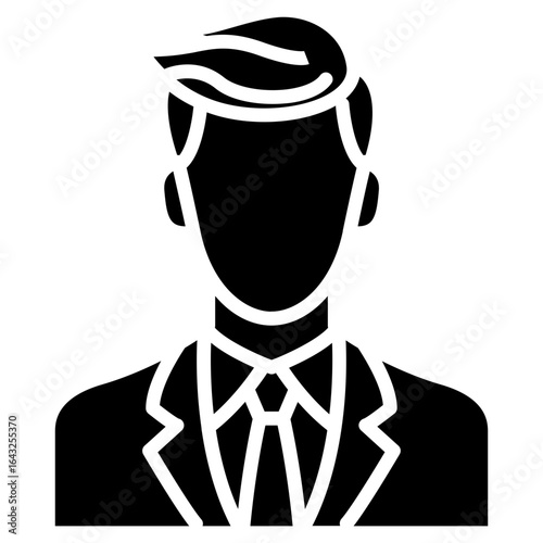 CEO icon vector image. Can be used for Women.