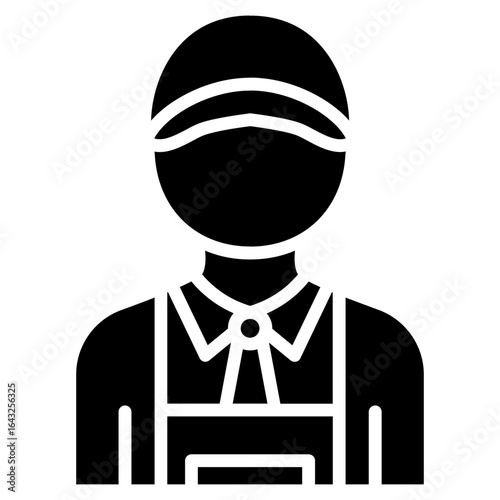 Housekeeper icon vector image. Can be used for Cleaning and Dusting.