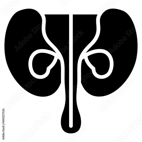 Prostate icon vector image. Can be used for Human Anatomy.