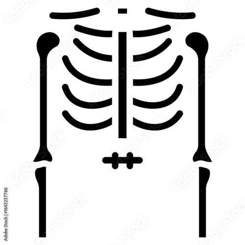 Ulna icon vector image. Can be used for Human Anatomy.
