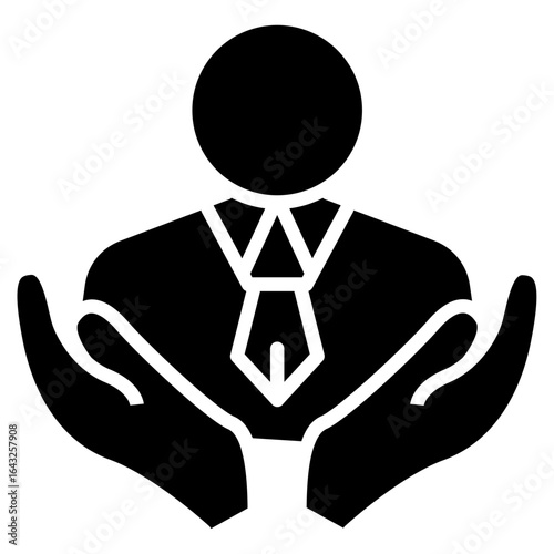 Respect icon vector image. Can be used for Personality Traits.