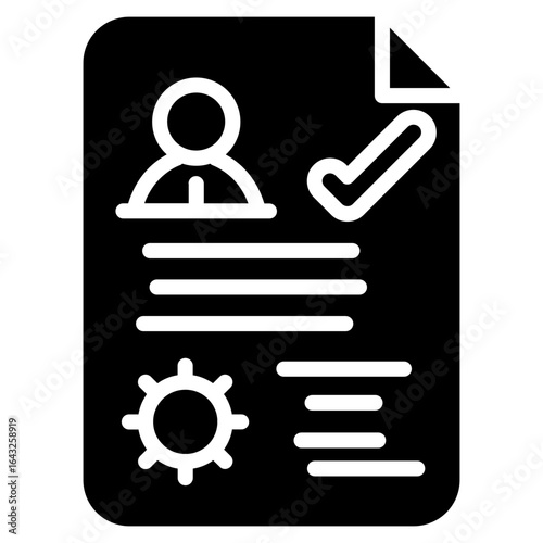 Process Documentation icon vector image. Can be used for Quality Assurance.