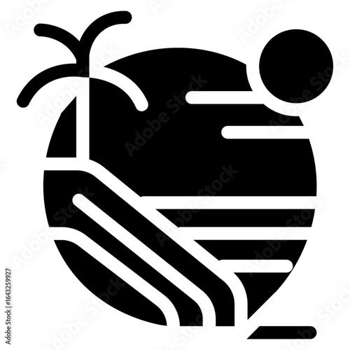 Pool Slide icon vector image. Can be used for Amusement Park.