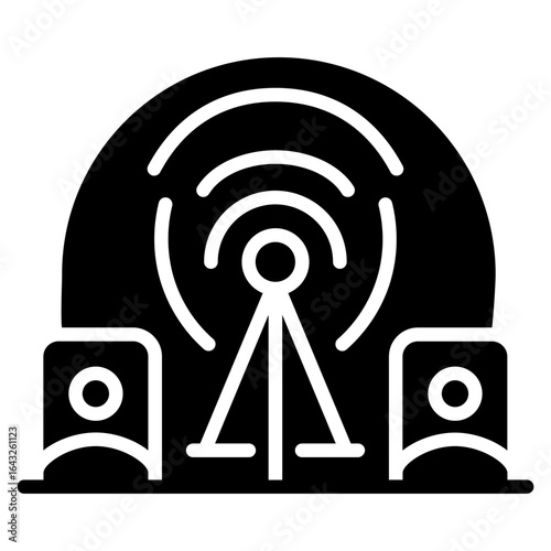Network Coverage icon vector image. Can be used for Networking.