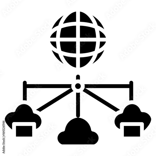 Network Segmentation icon vector image. Can be used for Networking.