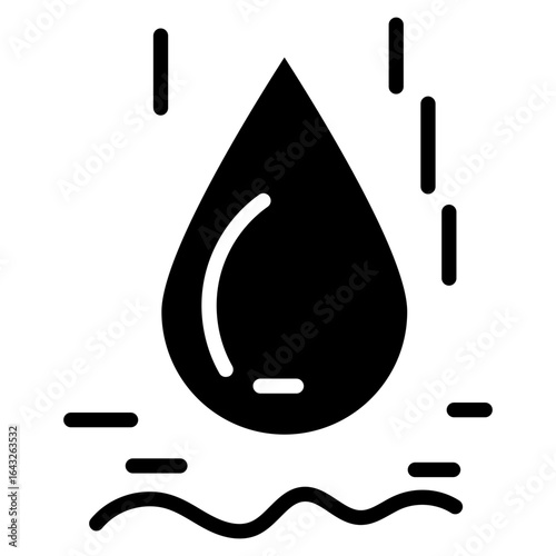 Raindrop icon vector image. Can be used for Earth Day.